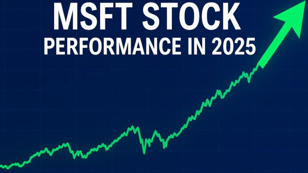 MSFT stock performance chart showing upward trend in 2025
