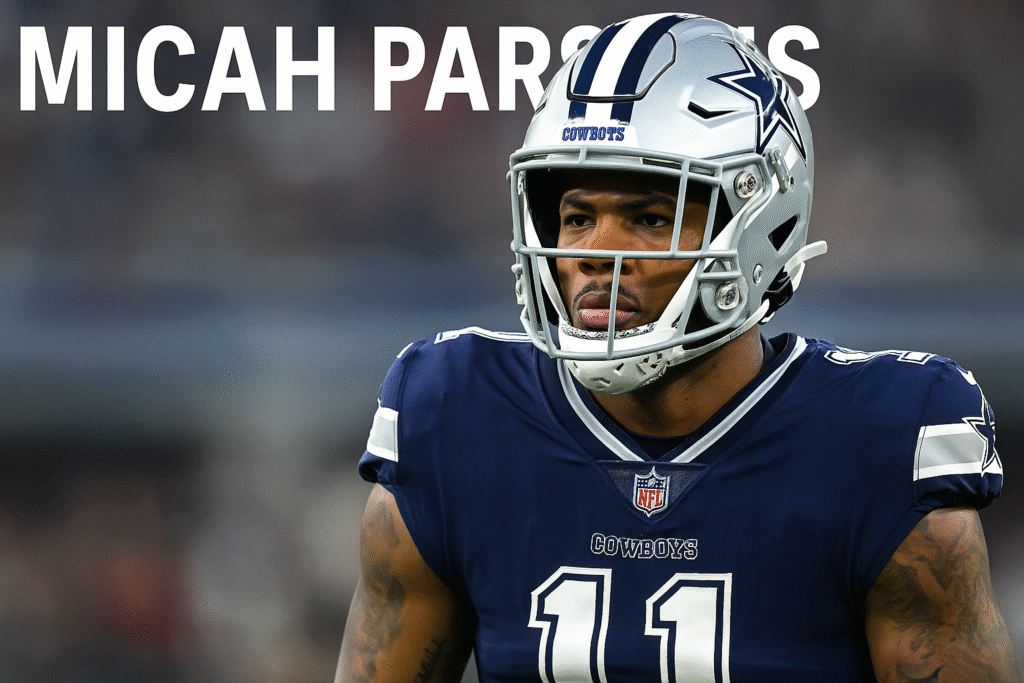 Micah Parsons in Dallas Cowboys uniform during NFL game 2025